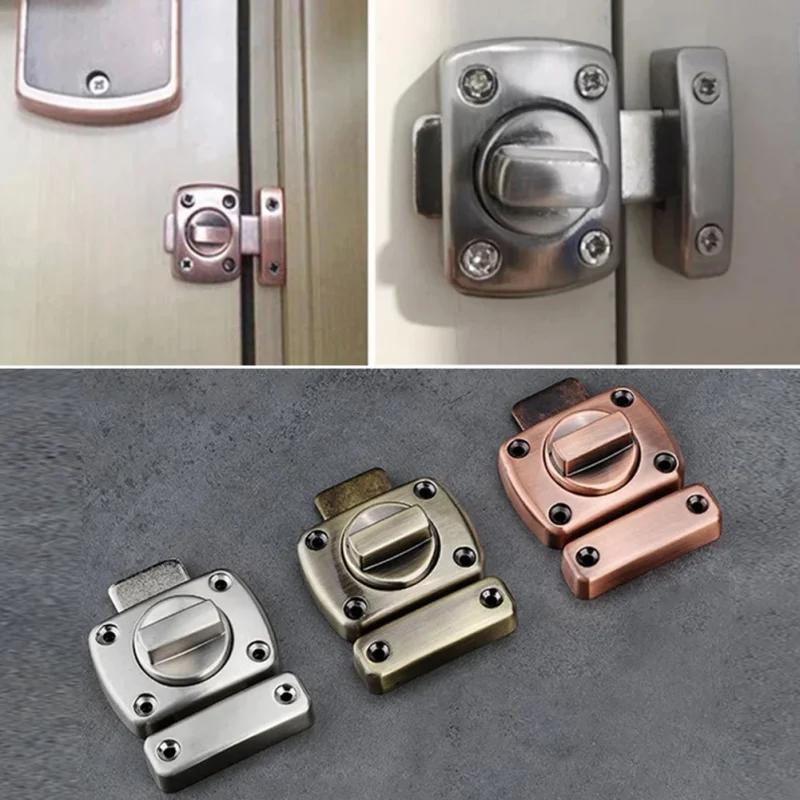 Anti-Theft Door Lock Buckles Cast Metal Hook Door Latch Toilet Doors Gate Lock Bolts for Hotel Bathroom Sliding Door