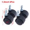4Pcs Silent Operation Swivel Casters  for Furniture Office Chair Suitcase Trolley