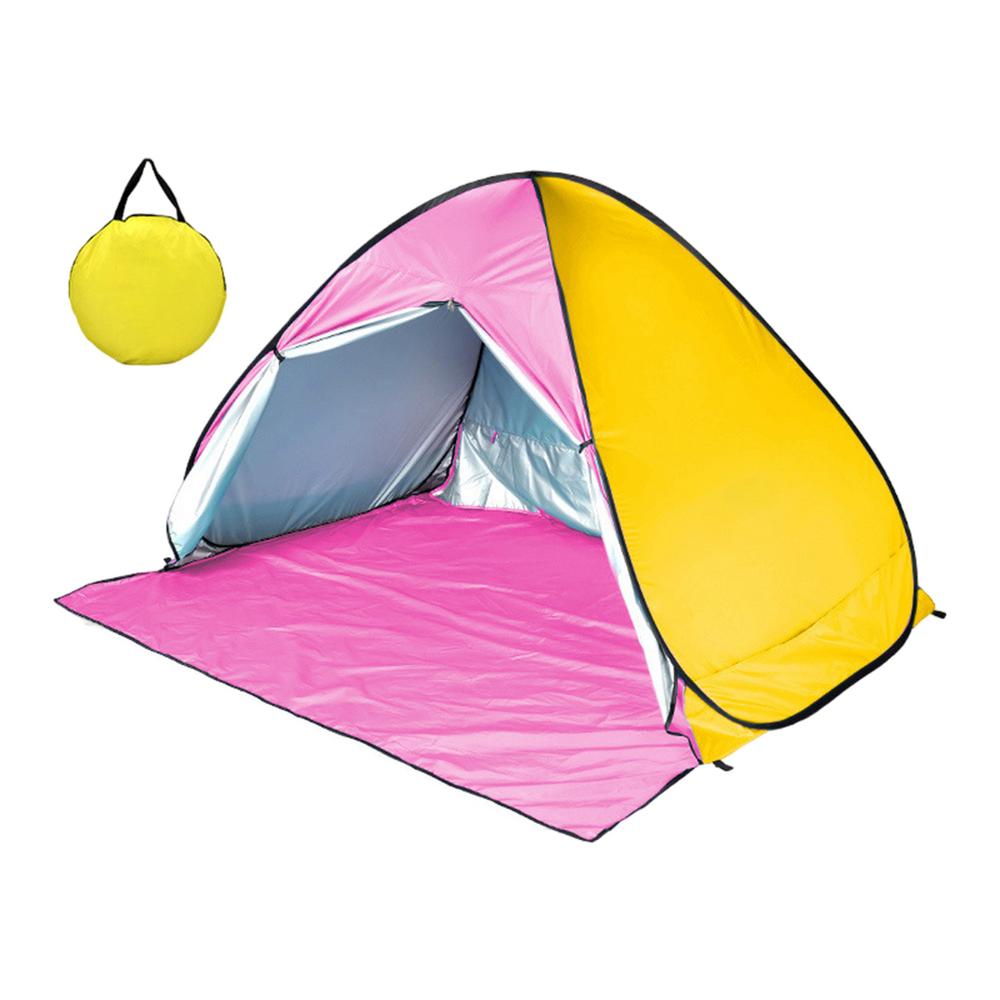 Quick Automatic Opening Beach Tent Sun Shelter UV-protective Tent Shade Lightwight Pop Up Beach Tent For Outdoor Camping Fishing