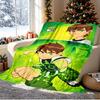 Ben 10 Cartoon Pattern Blanket for Home Decoration, Bed, Sofa, Car Travel, Camping, Suitable for All Seasons, Birthday Christmas Gift