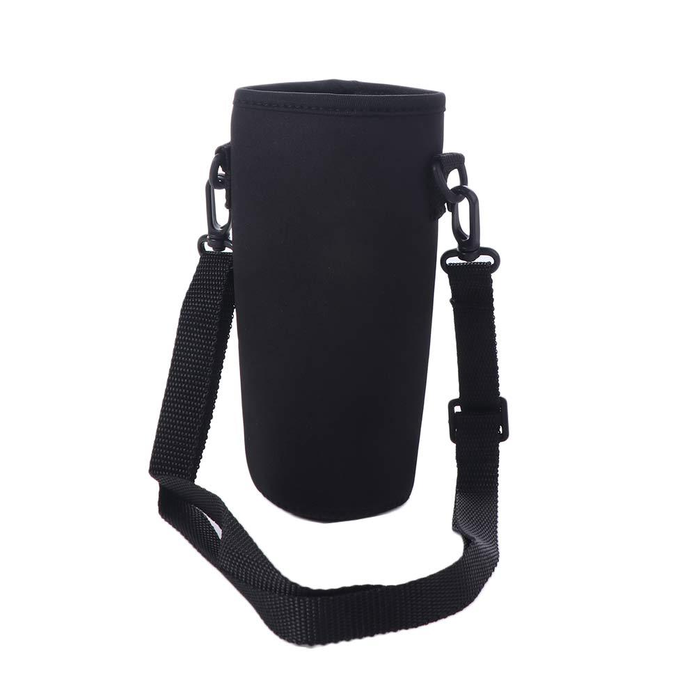 18/36/64oz Sport Cup Covers Bag Neoprene Strap Water Bottle Cover Bag Black Insulated Water Bottle Carrier Water Bottle