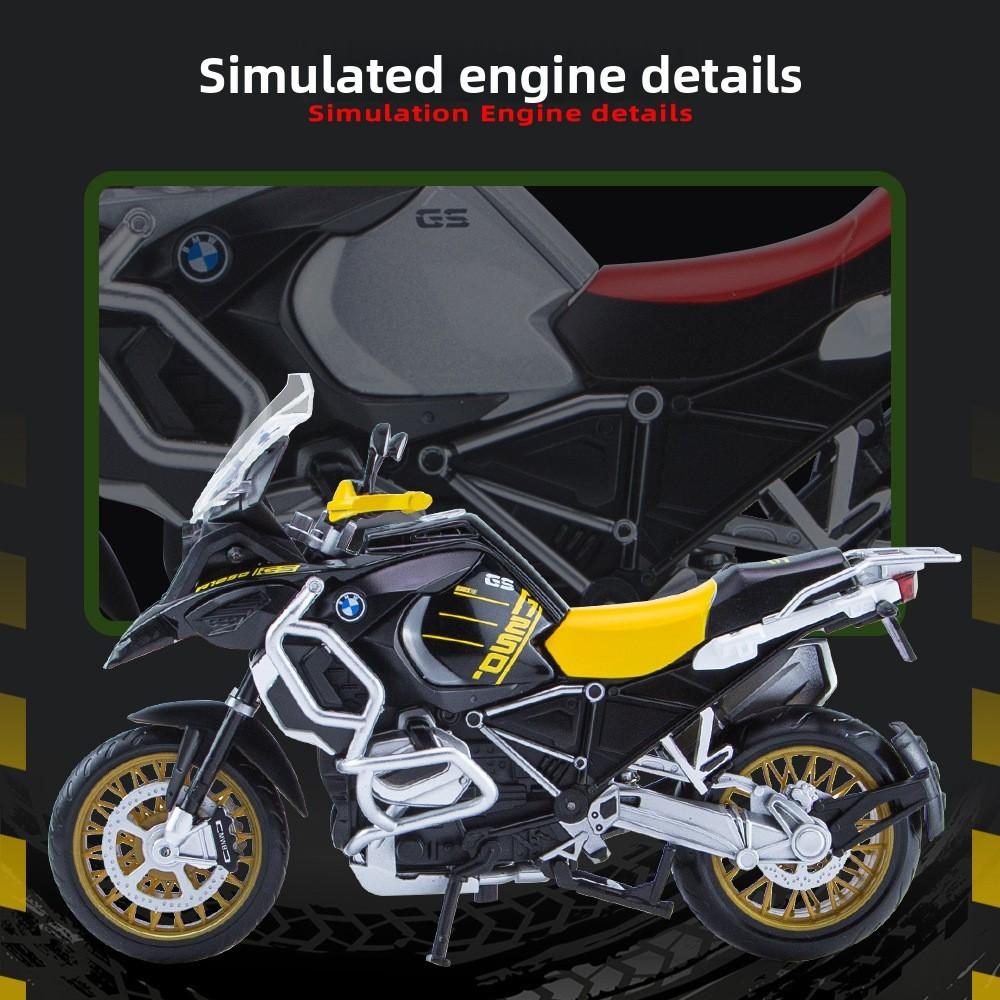Simulation Motorcycle Alloy Model Toy With Sound And Functions Light