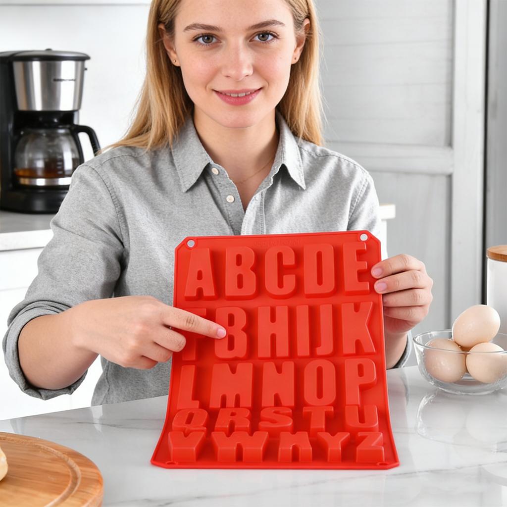 Silikon-Kuchenformen, Schokoladenformen, Silikon-Buchstabenformen, Kuchenbackutensilien, DIY-Backbleche