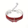 Cat Crystal Necklace Imitation Pearl Rhinestone Pendants Pearl Necklace Dog Collar Collar for Cats Dogs Pet  Collier Collar Gato