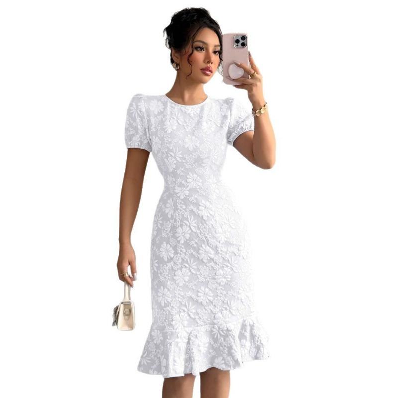 Vestido de Verano Adelgazante y Ajustado para Mujer, Moderno y Elegante, Versátil tanto para el Trabajo como para el Uso Casual