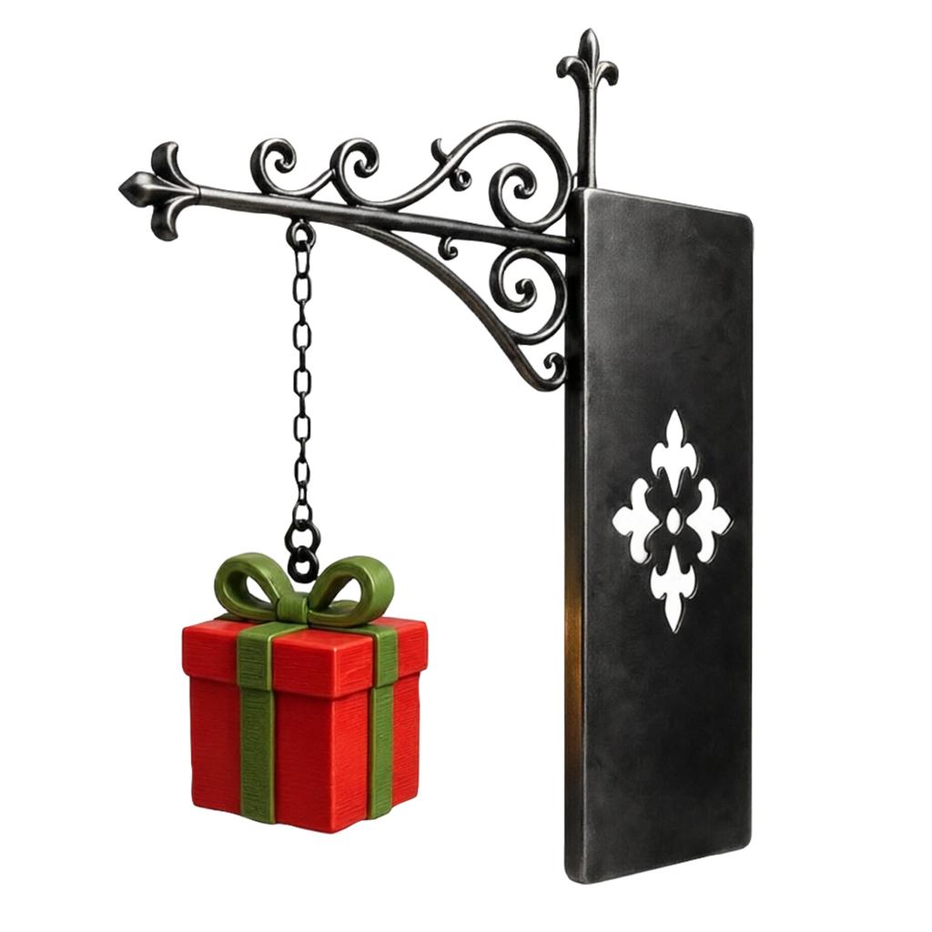 Christmas Hanging Bookshelf Night Light Ornament for Holiday Home Decor