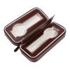 New Travel Dustproof Embedded Watch Box Zipper Portable PU Leather Storage Case Watch Display Box For Trips And Gifts