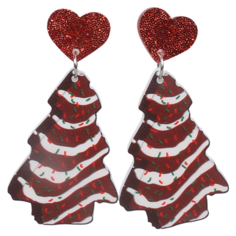 Fashion Dangle Earrings Tree Alpacas Gingerbreads Man Earrings Statement Jewelry