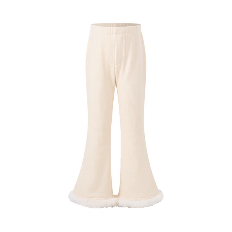 Little Naive Girls' Fleece-Lined Corduroy Flare Pants