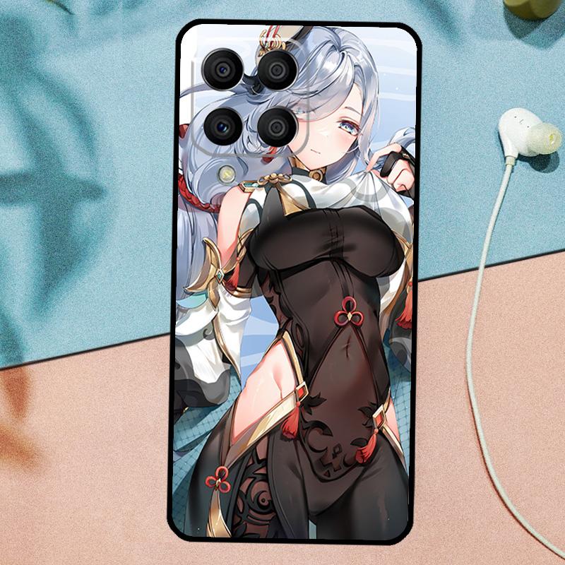 Genshin Anime Shenhe Für Samsung Galaxy M33 M35 M55 M15 M12 M13 M14 M34 M54 M53 M21 M31 M11 M32 M52 M06 M16 Hülle
