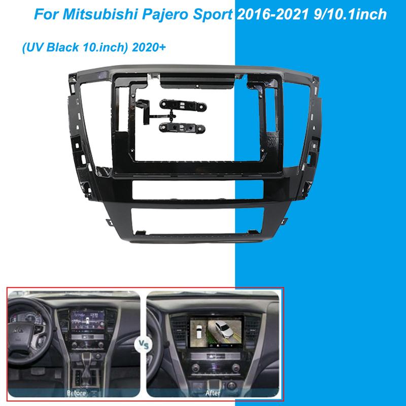 For Mitsubishi Pajero Sport 2016-2021 Fitting Panel Kit Adapter Android Radio Dashboard Car Frame Fascia 9/10.1 Inch