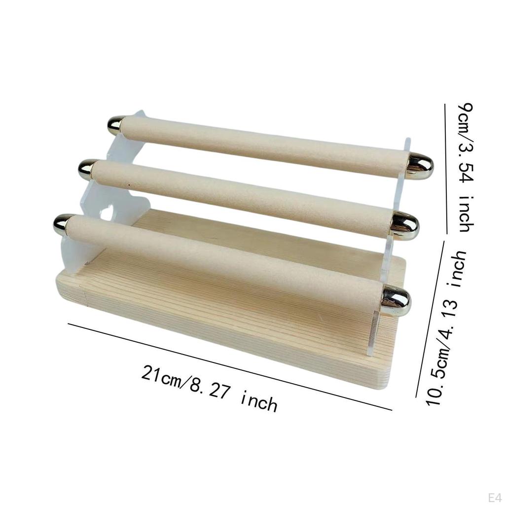 Finger Ring Display Stand Jewelry Holder Rack 3 Layer Risers Storage Tower Organizer Shelf for