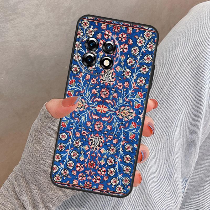 Retro Ethnic Carpets Turkish Rug Cover For OnePlus 13R 13 12 12R 11 10 Pro 8T 10T OnePlus Nord 4 CE 2 3 Lite N10 N20 N30 Case