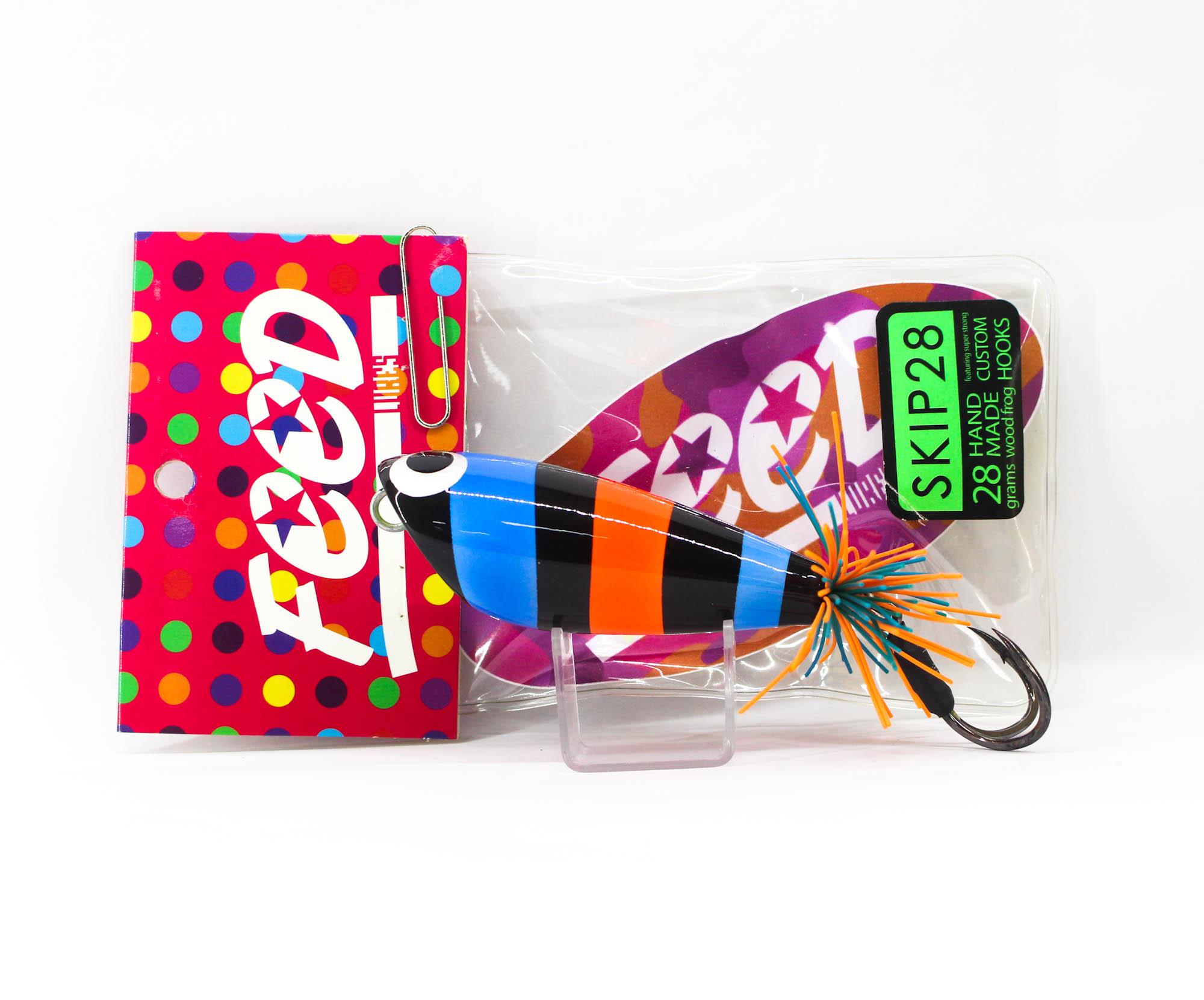 

Feed Lures Skip 28 Плавающая приманка для деревянной лягушки ручной работы 28 грамм 75 (3075)