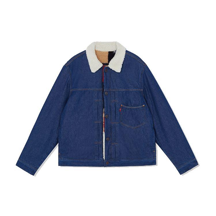 

Куртка Levis двусторонняя из искусственной овчины Мужские куртки Синяя A2700-0000 S