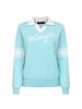 WIDEANGLE Co Modified Collar Polo Sweater L_Mint