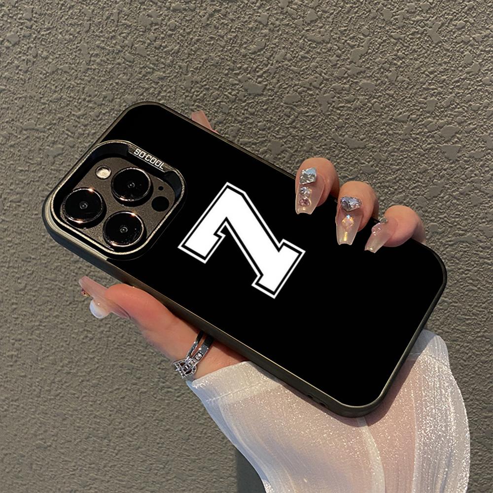 Number Football Phone Case For IPhone 16 15 14 13 12 11 Pro Max X XR XSMAX 8 7 Plus Matte Shockproof Back Cover