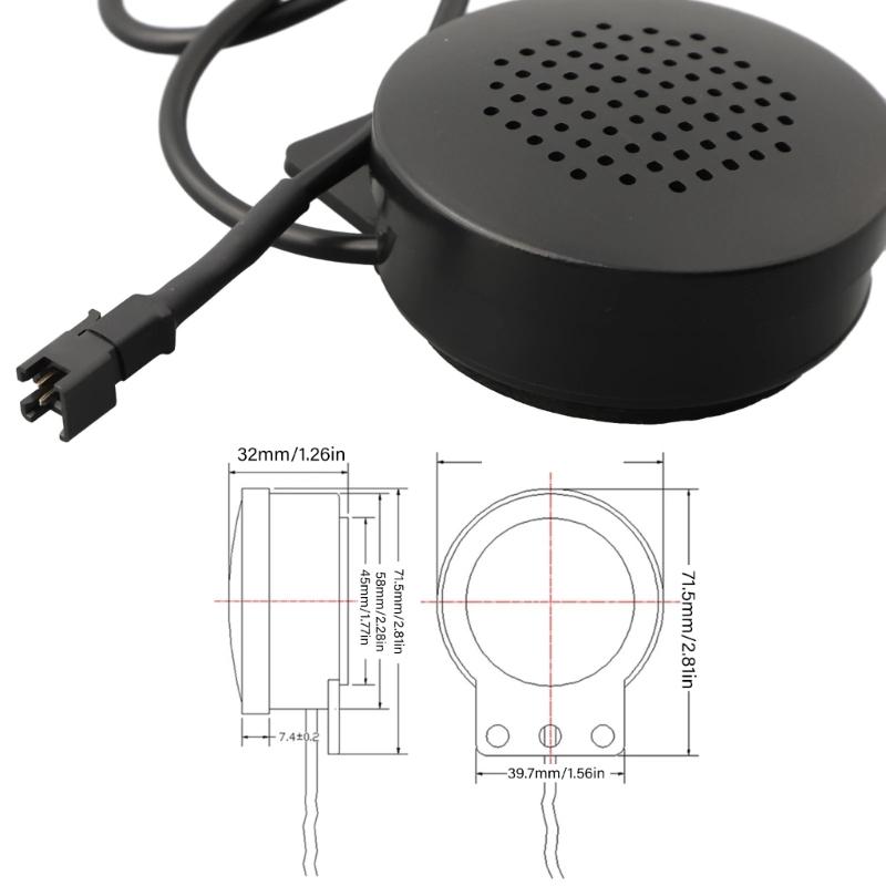 Loud Siren Output Automotive Alarm Speaker 2 Pin Design Weatherproof Low Power Consumption for Emergency Warning Use