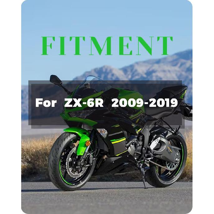 ZX6R Air Filters Cartridge Intake Cleaner for Ninj.a ZX-6R ZX6R 2009-2019 Street Bike Motorbike