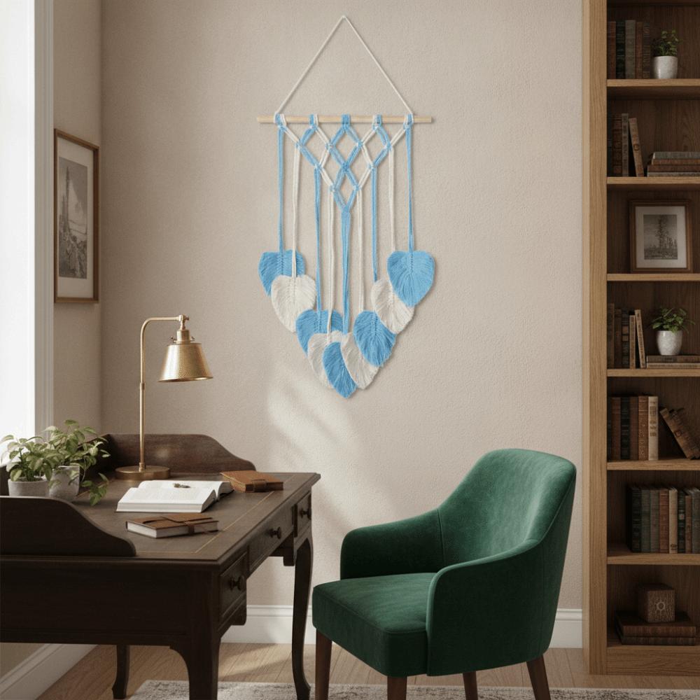 Tassel Leaf Bohemian Woven Tapestry Nordic Style Wall Hanging Ornament Home Decor