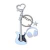 Yousheng Keychain Pendant, Electric Guitar Shape Key Holder with Metal Lobster Clasp, Music-Themed Gift for Rock Lovers And Students