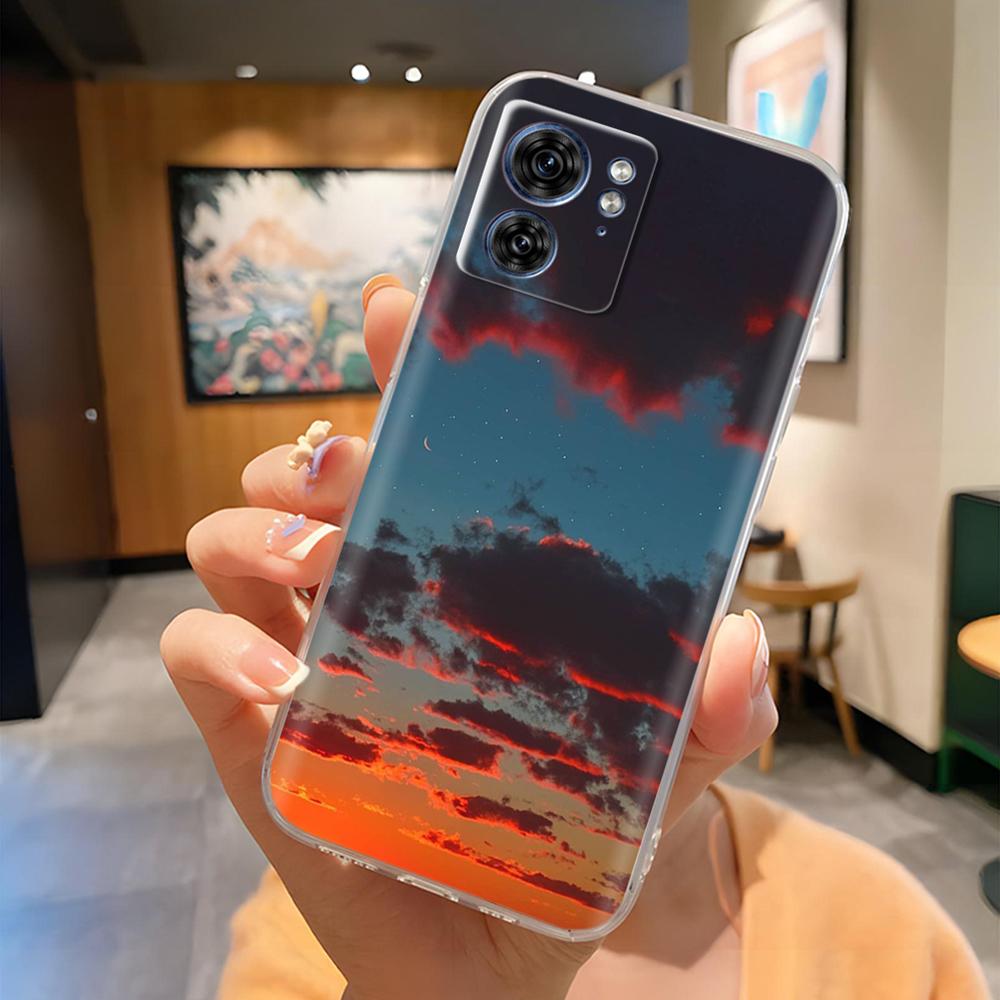 For Moto Edge 40 XT2303-2 Phone Case Panda Butterfly Soft Clear Slim Silicone Phone Cover for Motorola Moto Edge40 Edge 40 pro