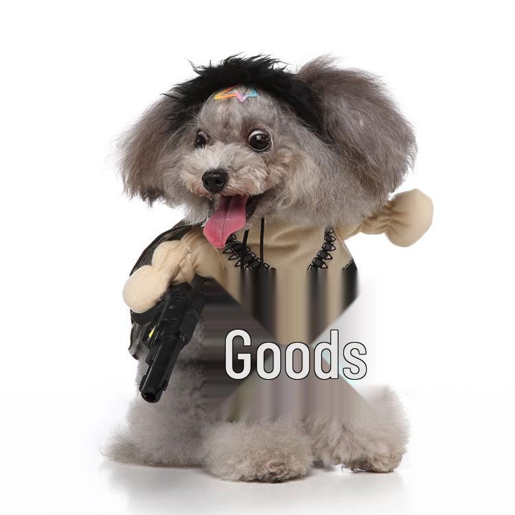 Christmas Costumes: Funny Standing Transformation Clothes for Small and Medium-Sized Dogs and Cats