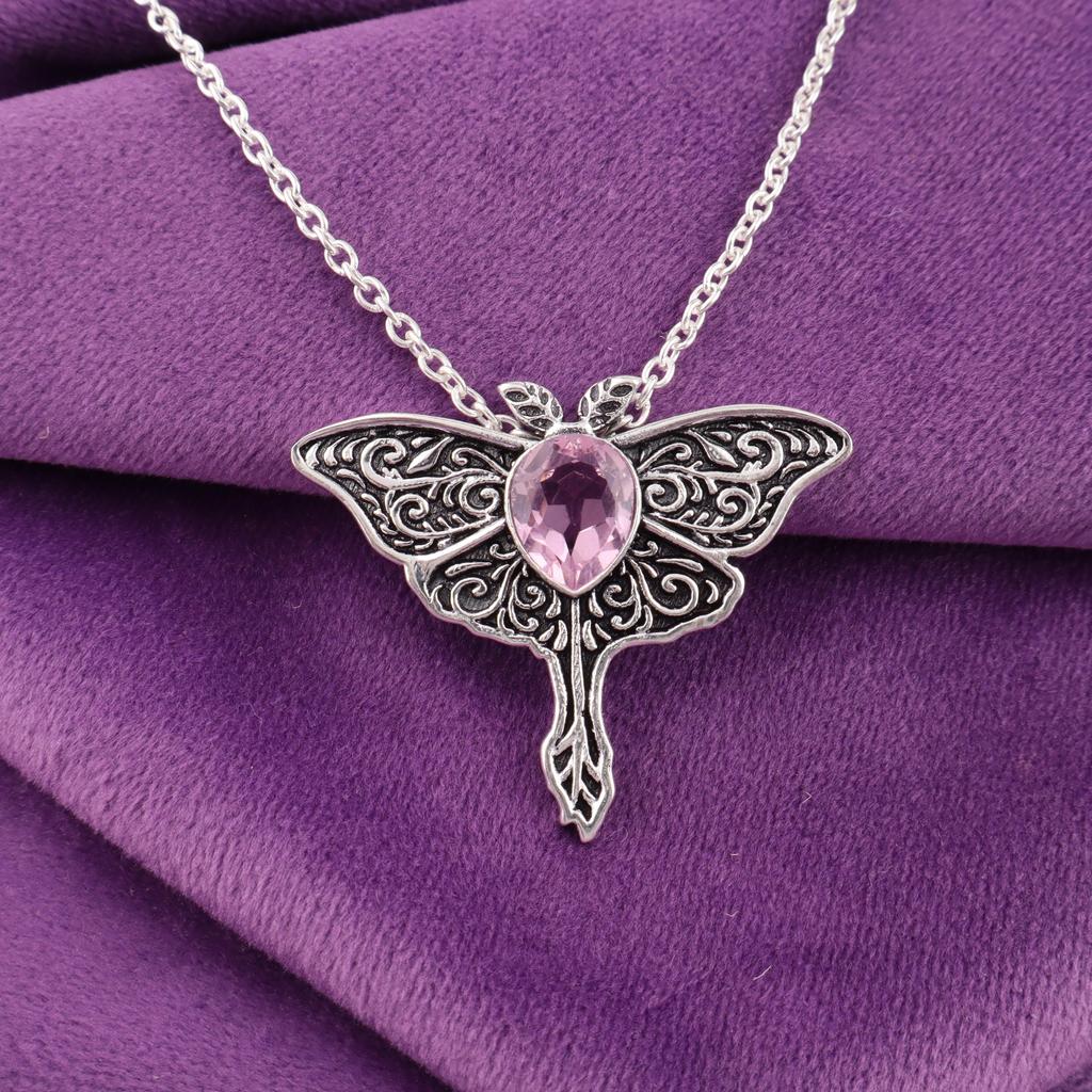 Pink Morganite Pendant Gemstone, 925 Solid Sterling Silver Pendant Jewelry, Handmade Pendant, Silver Jewelry For Gift