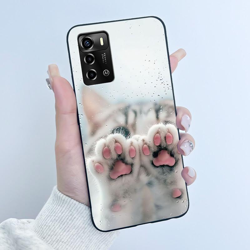 Casing For ZTE Blade V40 Vita 8045/A72 4G Case Luxury Dragon Cute Cool Boys Girls Black Matte Soft TPU Silicone Shell Back Cover