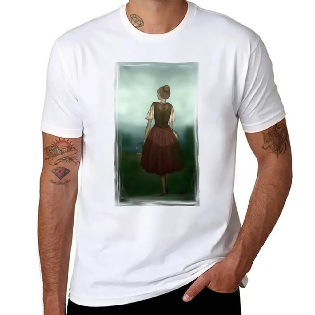 Lake T-Shirt anime clothes cute tops mens t shirts casual stylish