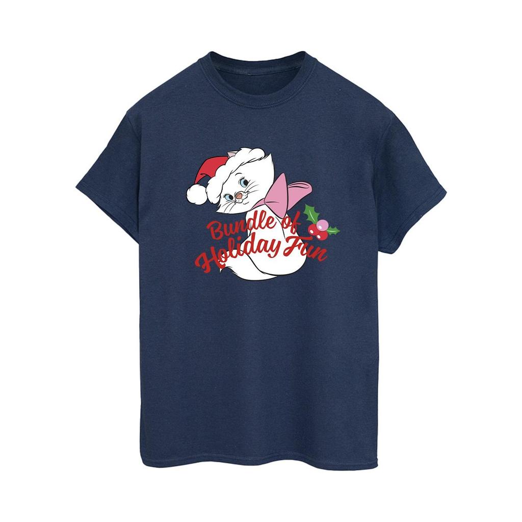 The Aristocats Womens/Ladies Holiday Fun Boyfriend T-Shirt
