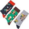 Christmas Reindeer Dinosaur Mid-Calf Socks - Trendy Men's & Women's Owl Design