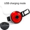 Bike Rear Light Compacted Weatherproof USB Charging Rechargeable Bicycle Brake Lamp for Night Riding