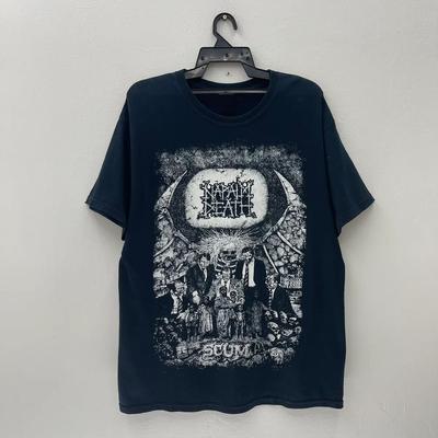 Maglietta Maniche Corte Scum Napalm Death Top T-shirt Taglia Intera S-4XL