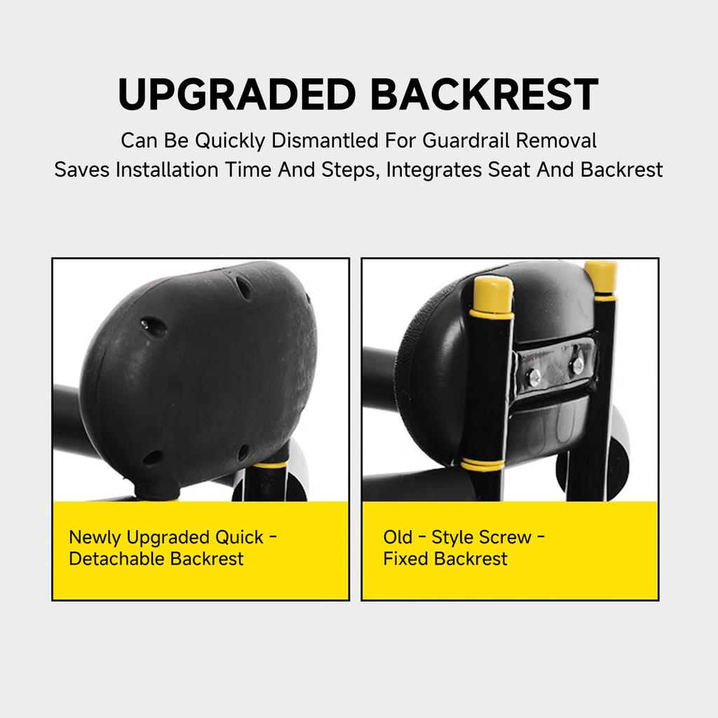 Child Bike Seat Electric Mountain Portable Thickened Sponge Seat 80KG Capacity for Multiple Models Individually Packaged