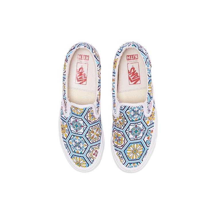 Slip-On Kith X Slip-On Classic Vans 'Blue Moroccan Pattern' VN0A45JK2CM