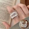 Meier Matte Frosted Wide Band Ring - Women's Fashionable and Versatile Open Ring