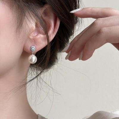 Romantic Share Mini Pearl Earrings 2 Colors