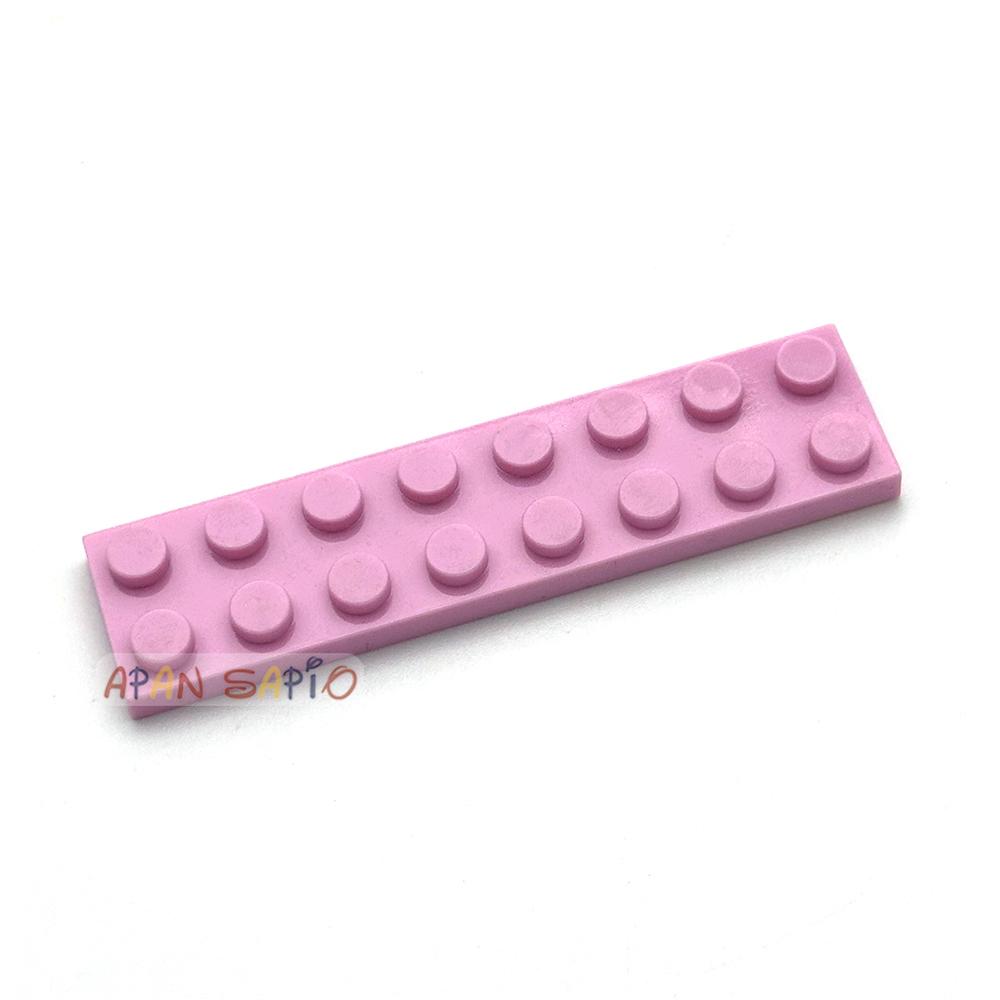 40pcs DIY Building Blocks Thin Figures Bricks 2x8 Dots 13Color Educational Creative Size Compatible With 3034 Toys for Children