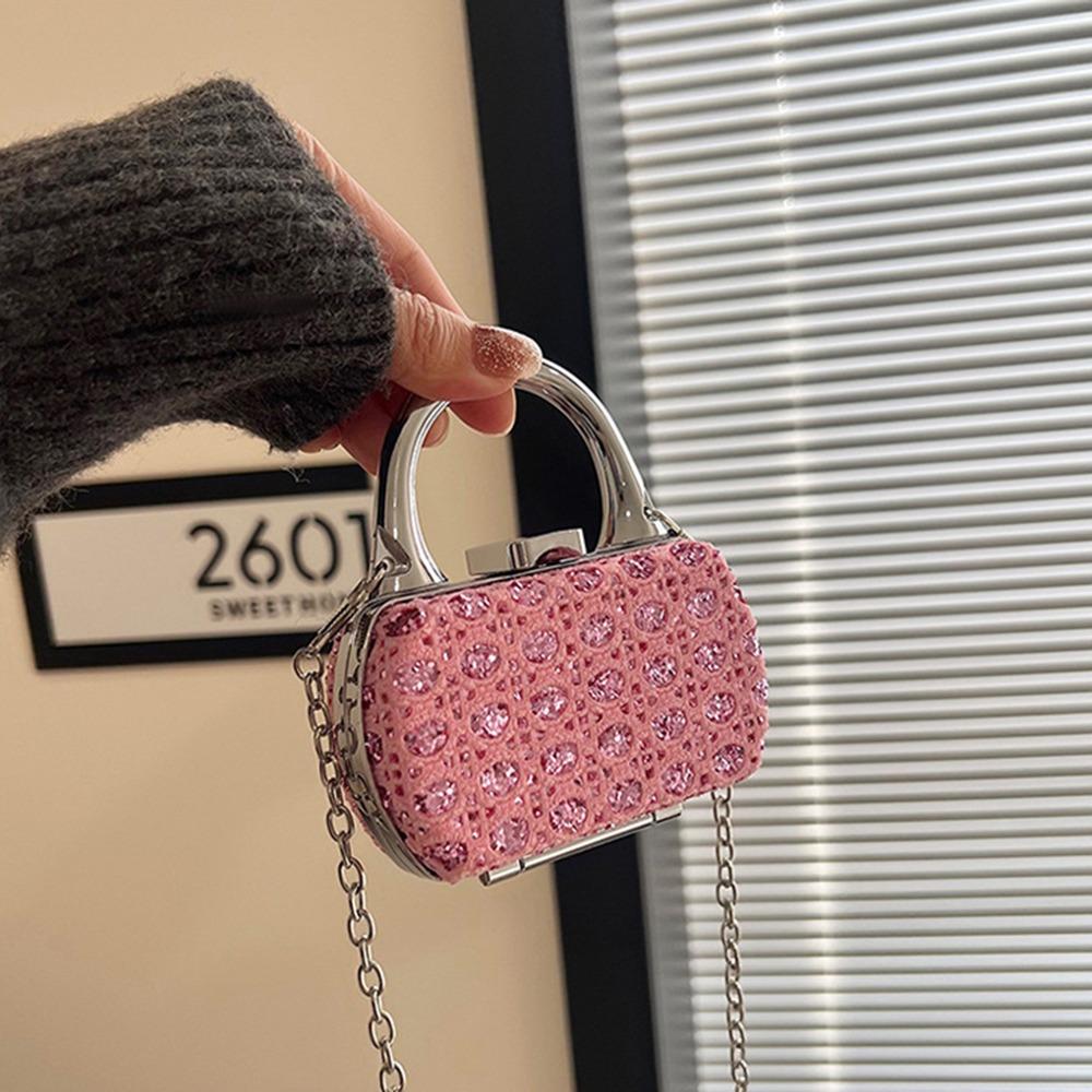 Elegant Evening Clutch Bag Korean Style Mini Banquet Chain Bag Chic Mini Crossbody Bag  Party