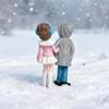 PVC Handle Couple Figurine Doll - Girls Style Micro Landscape Ornament