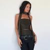 Spice Girls European and American Women's Clothing Chest Wrapping Navel Straps Neck Back Short Top
