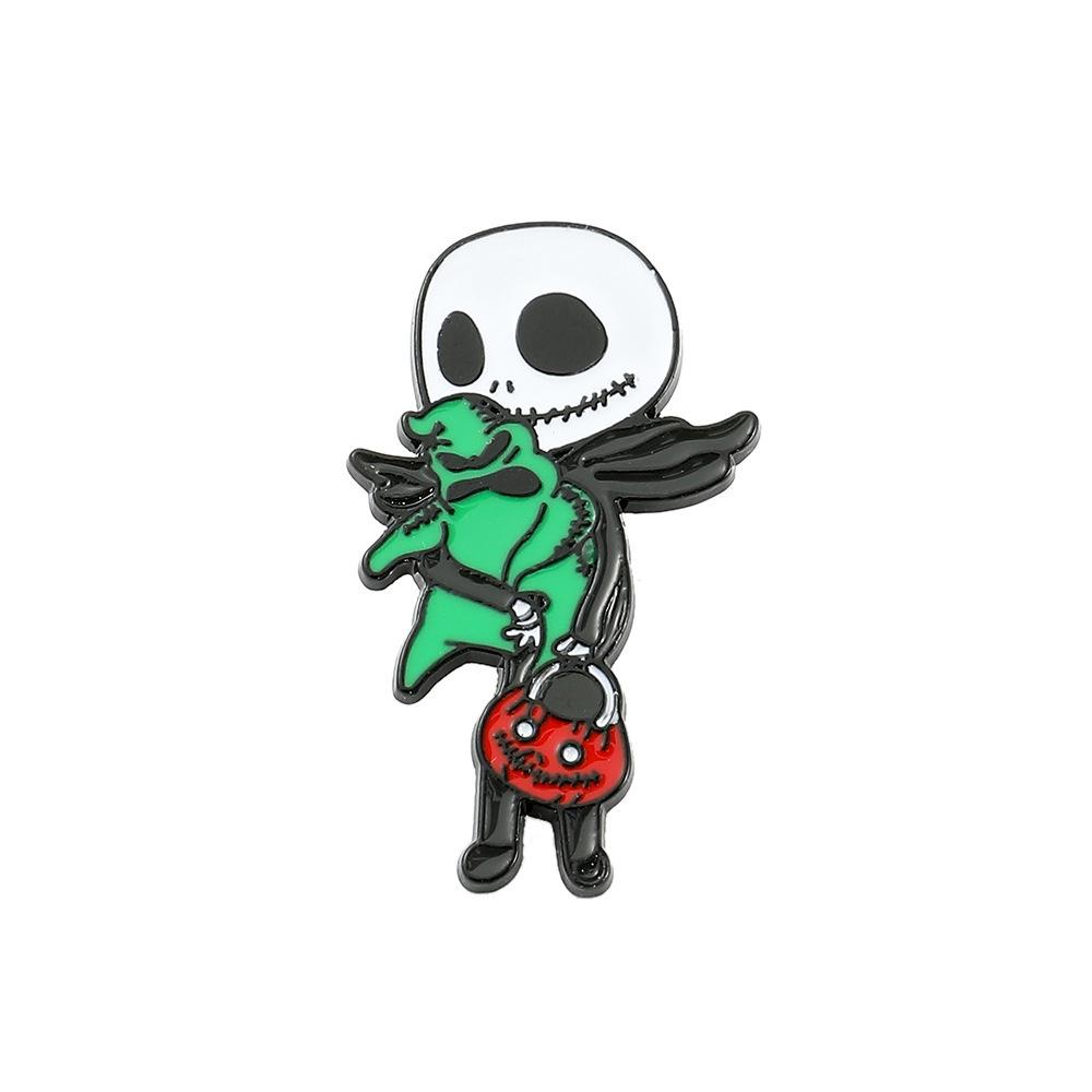 Drop Processed Oil Brooch Stylish Gothic Witch Pin Halloween Theme European And American Style