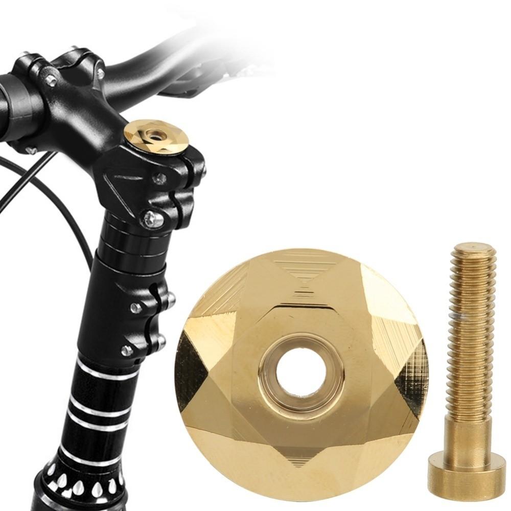Headset Stem Top Cap Mountain Bike Headset Bicycle Topcover with Bolt Bicycle Headset Cap Aluminium Alloy + Steel Accessories