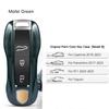 For Porsche Cayenne Mancan Panamera 911 718 Boxster Cayman Taycan 2010-2024 Car Key Paint Case Bordeaux Red Shell Replacement