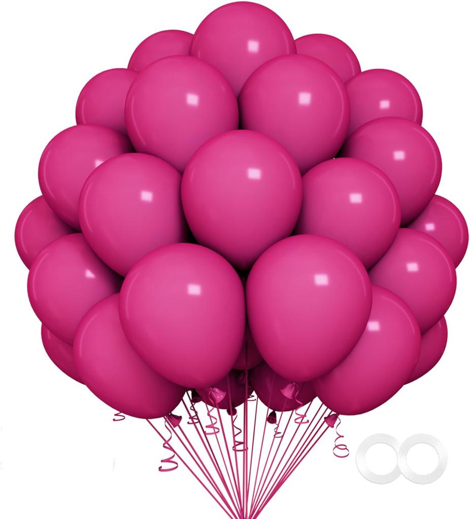 100pcs 12Inch Black Pink Gold Blue Latex Balloons Matte Balloon for Party Birthday Baby Shower Wedding Holiday Decoration