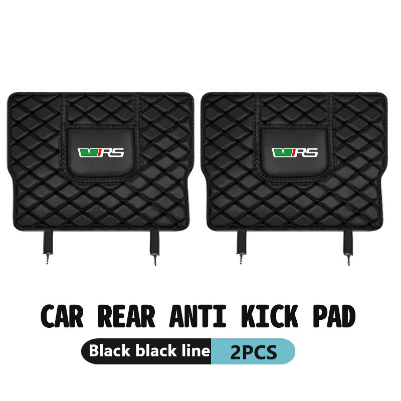 KIAY9 Voor Skoda Autostoel Rugleuning Anti Kinderen Trapschoen Beschermer Mat Auto Interieur Accessoires Fabia Kamiq Superb Scala Enyaq-iV MK3