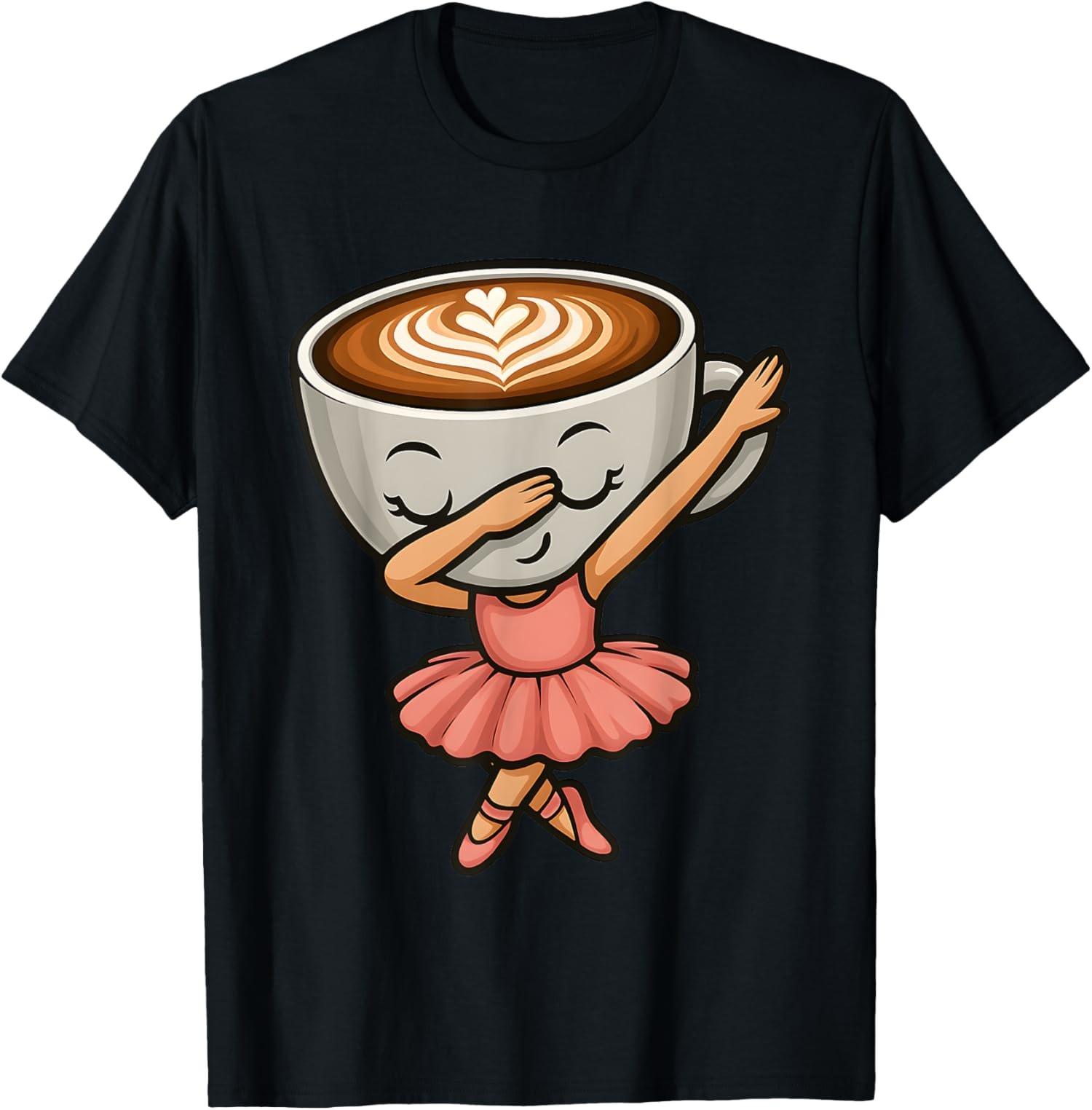 Cappuccino ballerine mignon cerveau italien Meme T-shirt unisexe S разноцветный