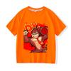 Donkey Kong Bananza 100% Cotton Children's T-shirt Cartoon Print Tees 2-12Y Cool Boys Girls Short Sleeve O-neck Kids Tops Summer