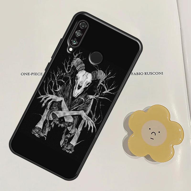 Devil Satan Dark Art For Huawei Nova Y60 Y70 Y90 Y61 Y91 3i 7i 8i 11i Nova 11 9 10 SE P20 P30 Pro P40 Lite Case